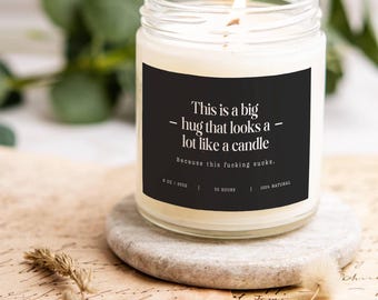 This Sucks Grief Candle Sympathy Gift for Loss Memorial Gift Thinking of You Breakup Mental Health Support Candle