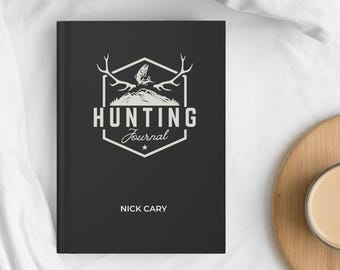 Personalized Hunting Journal, Custom Log Book for Men, Unique Gifts for Him, Outdoor Adventure Diary