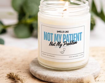 Retired Nurse Candle, Funny Retirement Gift for Nurses, Personalized Candle Gift, Unique Nurse Appreciation Gift