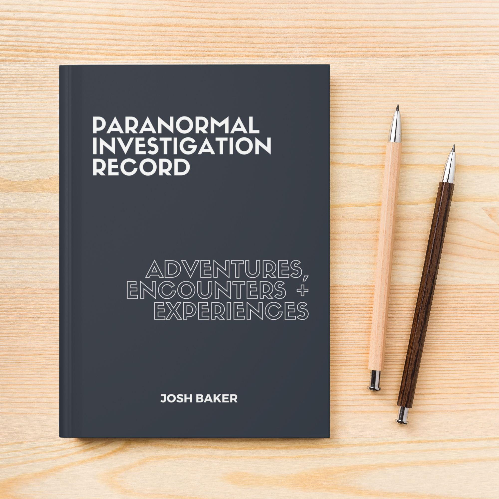 Ghost Hunting Journal, Paranormal Investigation Log, Tracker for Notes ...