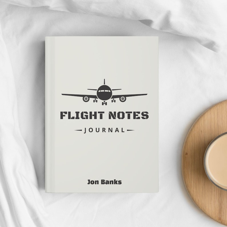 Personalized Pilot Journal Custom Aviation Gift Flight Log Book Unique ...