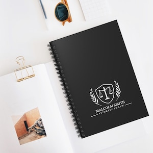 Personalized Lawyer Gift - Lawyer Notebook - Law Graduate Gift - Unique Attorney Graduation Gift - Custom Gift for Attorneys