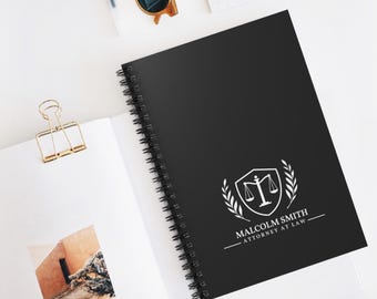 Personalized Lawyer Gift - Lawyer Notebook - Law Graduate Gift - Unique Attorney Graduation Gift - Custom Gift for Attorneys