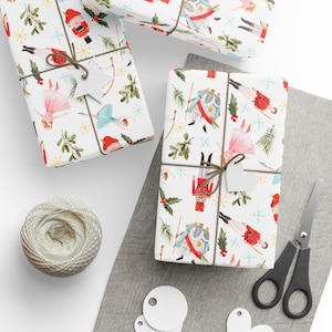 Ballerina Gift Wrap Nutcracker Ballerina Wrapping Paper Whimsical Holiday Gift Wrap Cute Christmas Gift Wrap for Girls
