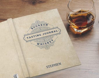 Bourbon Tasting Journal Whiskey Review Log Record Drink Details Bourbon Lovers Gift