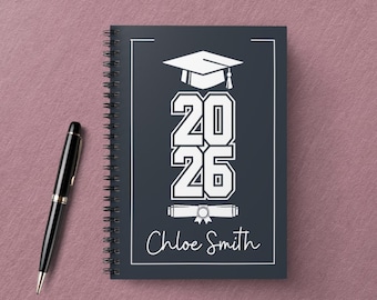 Personalized High School Senior Notebook Custom Graduation Gift Unique Memory Journal Keepsake for Teens for Graduate Memories