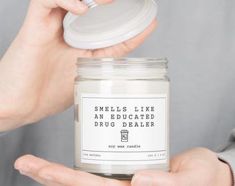 Candela regalo per farmacisti - Candela unica e divertente fatta a mano - Regalo personalizzato per tecnici di farmacia - Regalo di apprezzamento