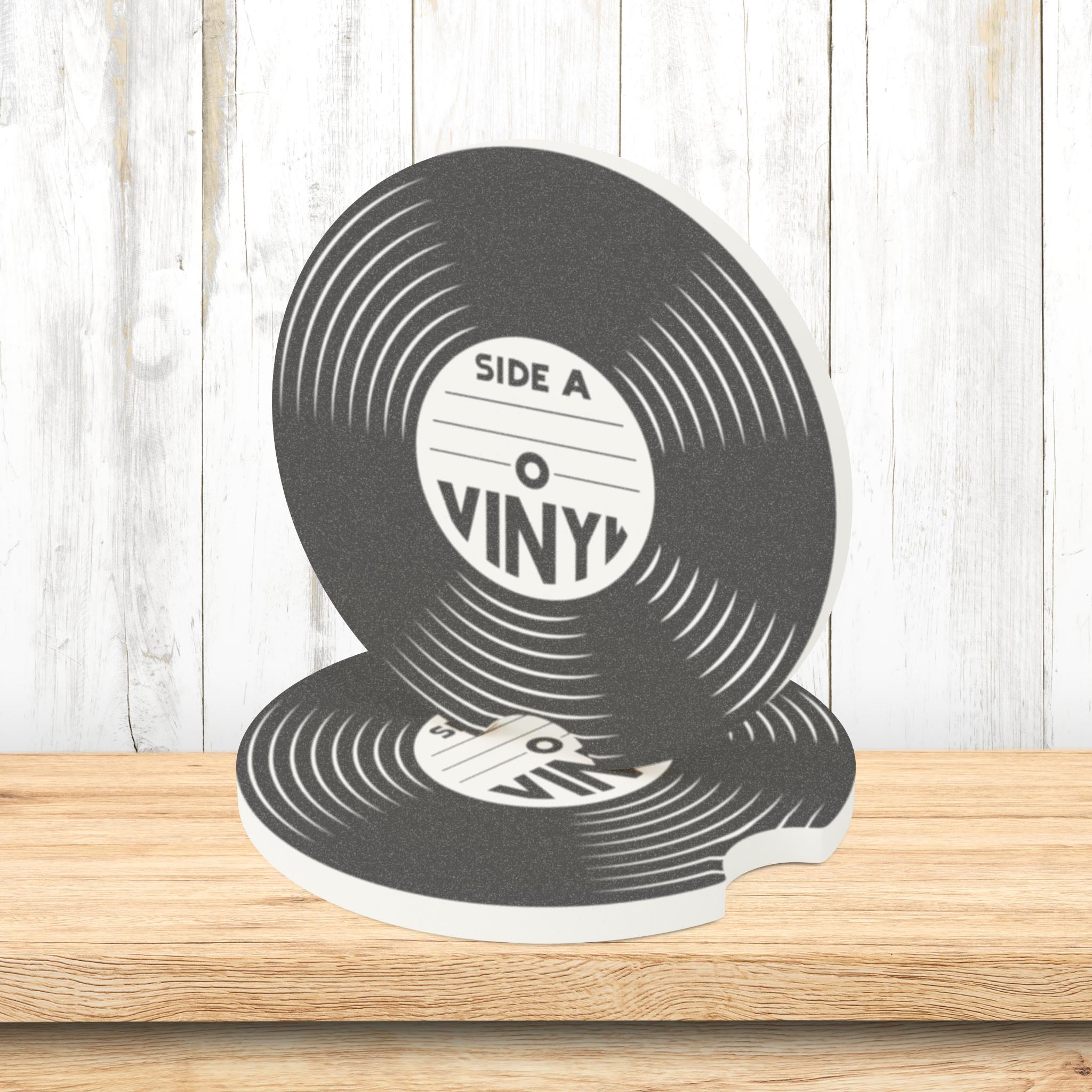 Vinyl Record Coasters Custom - Stylish Drink Holder for Car - Perfect ...