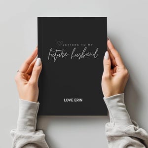 Dear Future Husband Journal, Personalized Love Letters Notebook, Unique Wedding Gift, Engagement Keepsake, Bride-to-Be Memory Book