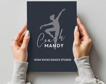 Dagboek danscoach, gepersonaliseerde cadeaus dansleraar, notitieboek choreograaf, waardering danser, cadeau coach dansteam