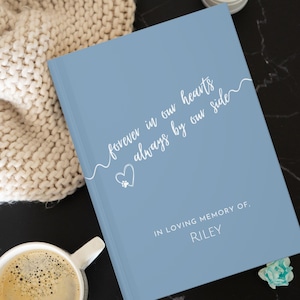 Pet Loss Grief Journal Dog Memorial Gift Personalized Pet Remembrance Keepsake Healing After Loss