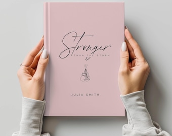 Personalized Breast Cancer Journal Encouragement Gift for Female Patient Warrior Affirmation Keepsake