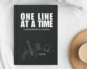 Personalisiertes Songwriter Journal Benutzerdefiniertes Musik-Tagebuch für Musiker Geschenk für Songwriter Lyrisches Notizbuch
