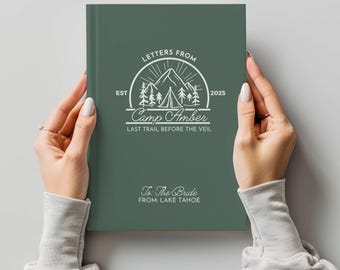 Libro de despedida de soltera, libro de visitas personalizado, álbum de recuerdos de campamento, diario de regalo para novias.