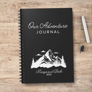Diario de aventuras en la montaña personalizado Cuaderno de viaje personalizado Regalo de senderismo Diario para amantes de la naturaleza