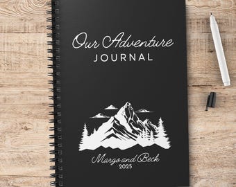 Personalized Mountain Adventure Journal Custom Travel Notebook Hiking Gift Nature Lover's Diary