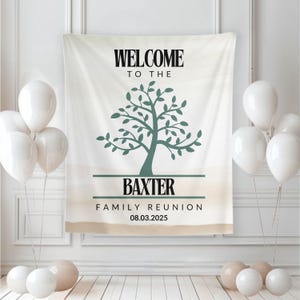 Custom Family Reunion Photo Backdrop, Fun Family Event Decorations, Personalized Photo Booth Props for Parties