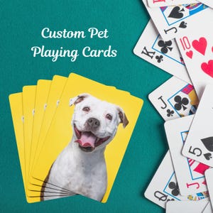 Naipes personalizados Fotos de mascotas personalizadas Regalos únicos para amantes de los perros