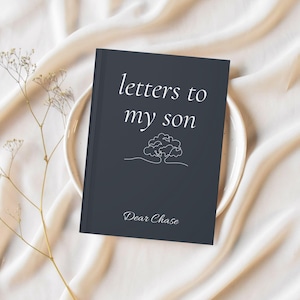 Journal personnalisé Lettres à mon fils Cadeau souvenir nouveau-né pour baby shower