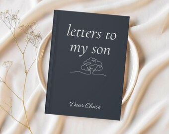 Lettere a mio figlio, diario personalizzato per neonato, regalo per baby shower