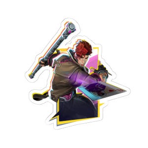 Gambit X-Men Marvel Rivals Kiss-Cut-klistermärken
