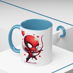 Spider-man and Venom Valentines Day Accent Coffee Mug (11oz) image 8