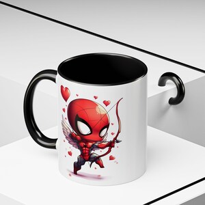 Spider-man and Venom Valentines Day Accent Coffee Mug (11oz) image 5