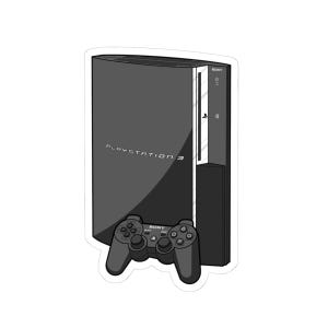 Peut inclure: Une console PlayStation 3 noire avec une manette sans fil noire. La console porte l'inscription "PLAYSTATION 3" sur le devant et "SONY" sur le côté.