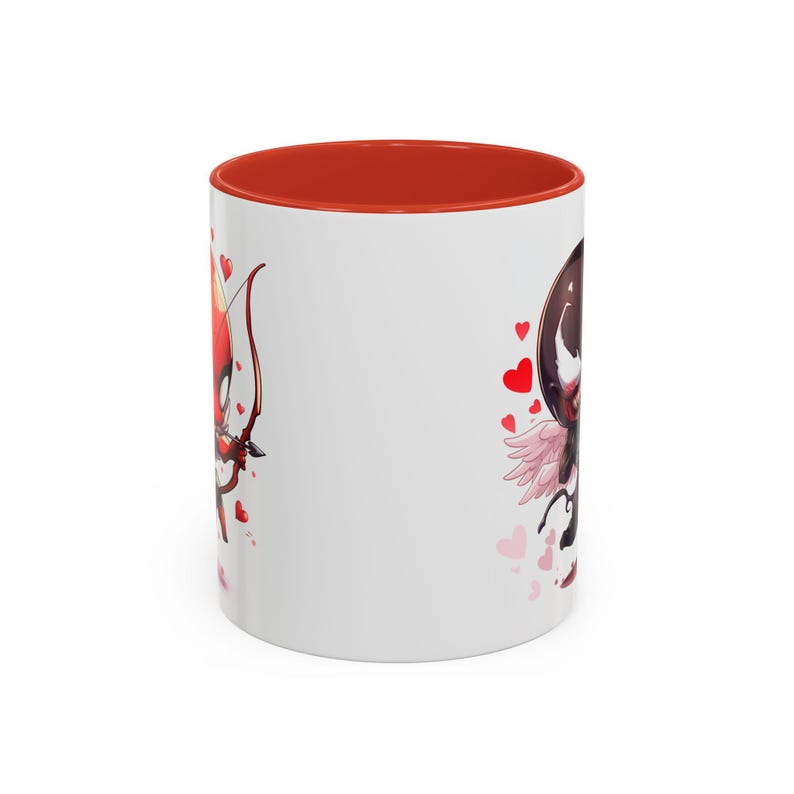 Spider-man and Venom Valentines Day Accent Coffee Mug (11oz) image 2