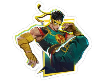 Iron Fist Marvel Rivals Kiss-Cut Stickers