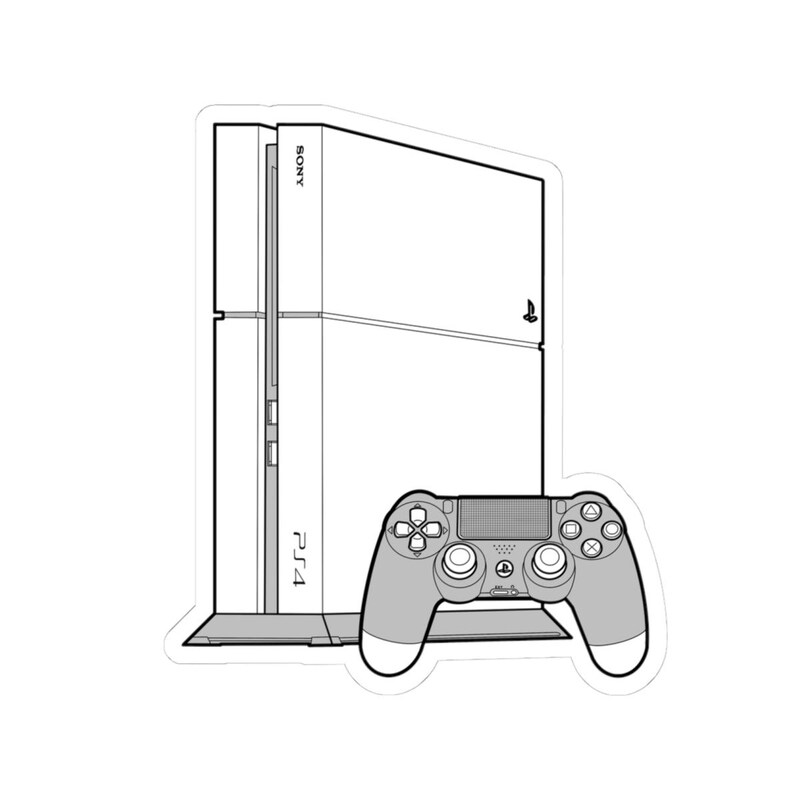 Playstation Line Drawing - Etsy