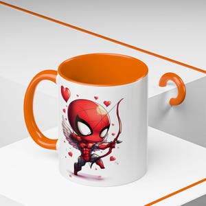 Spider-man and Venom Valentines Day Accent Coffee Mug (11oz) image 6