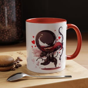 Spider-man and Venom Valentines Day Accent Coffee Mug (11oz) image 4