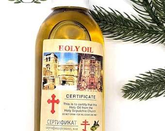 Church of Holy Sepulchre Anointing Oil – Blessed Holy Land Olive Oil (300ml)