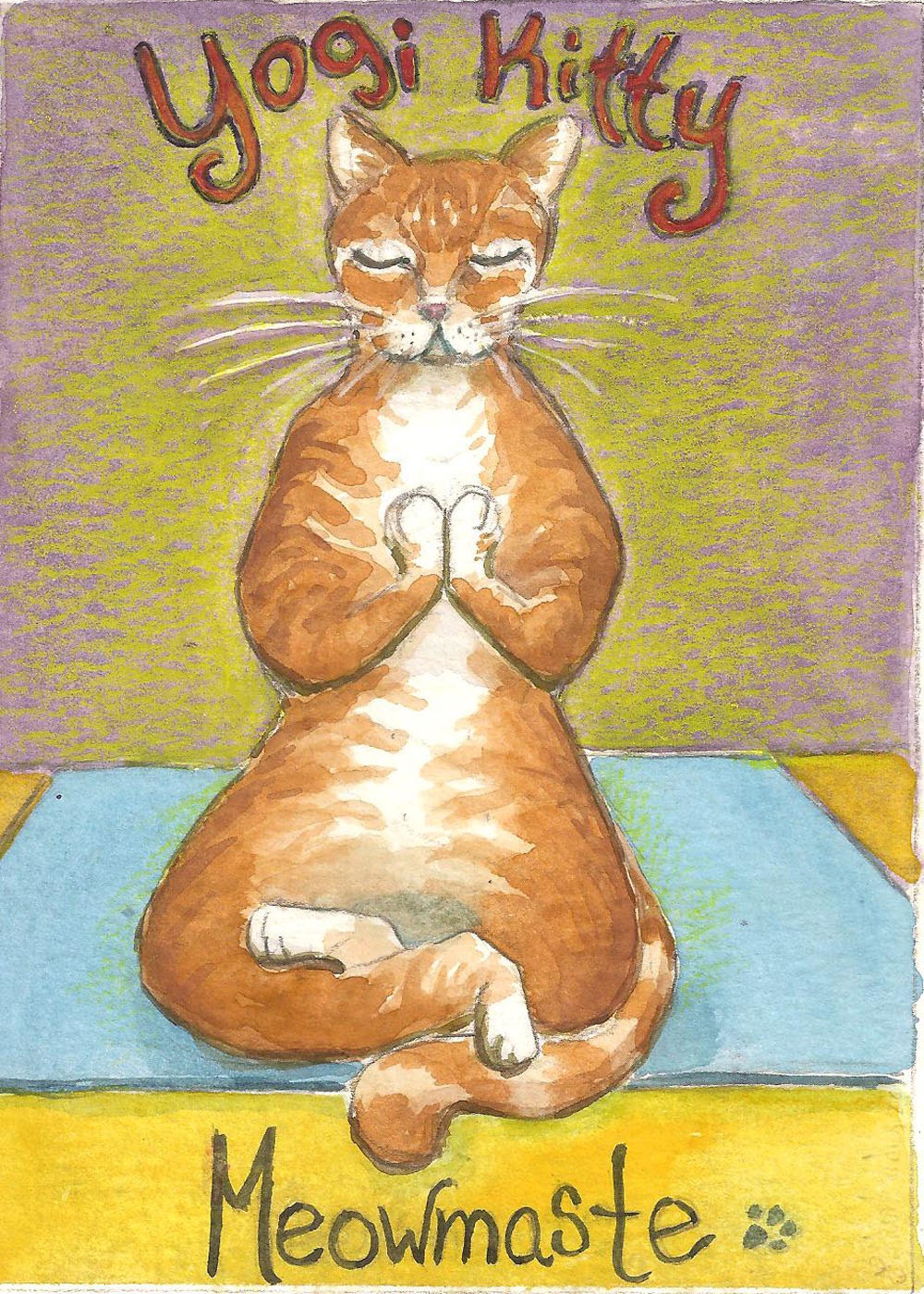 Кошка йог арт