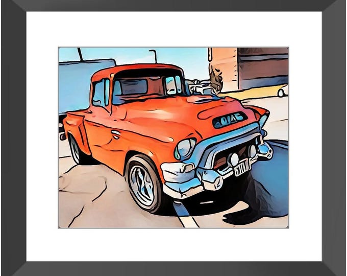 Featured listing image: Vintage Pick Up Truck In Red Spotted In Virginia Beach