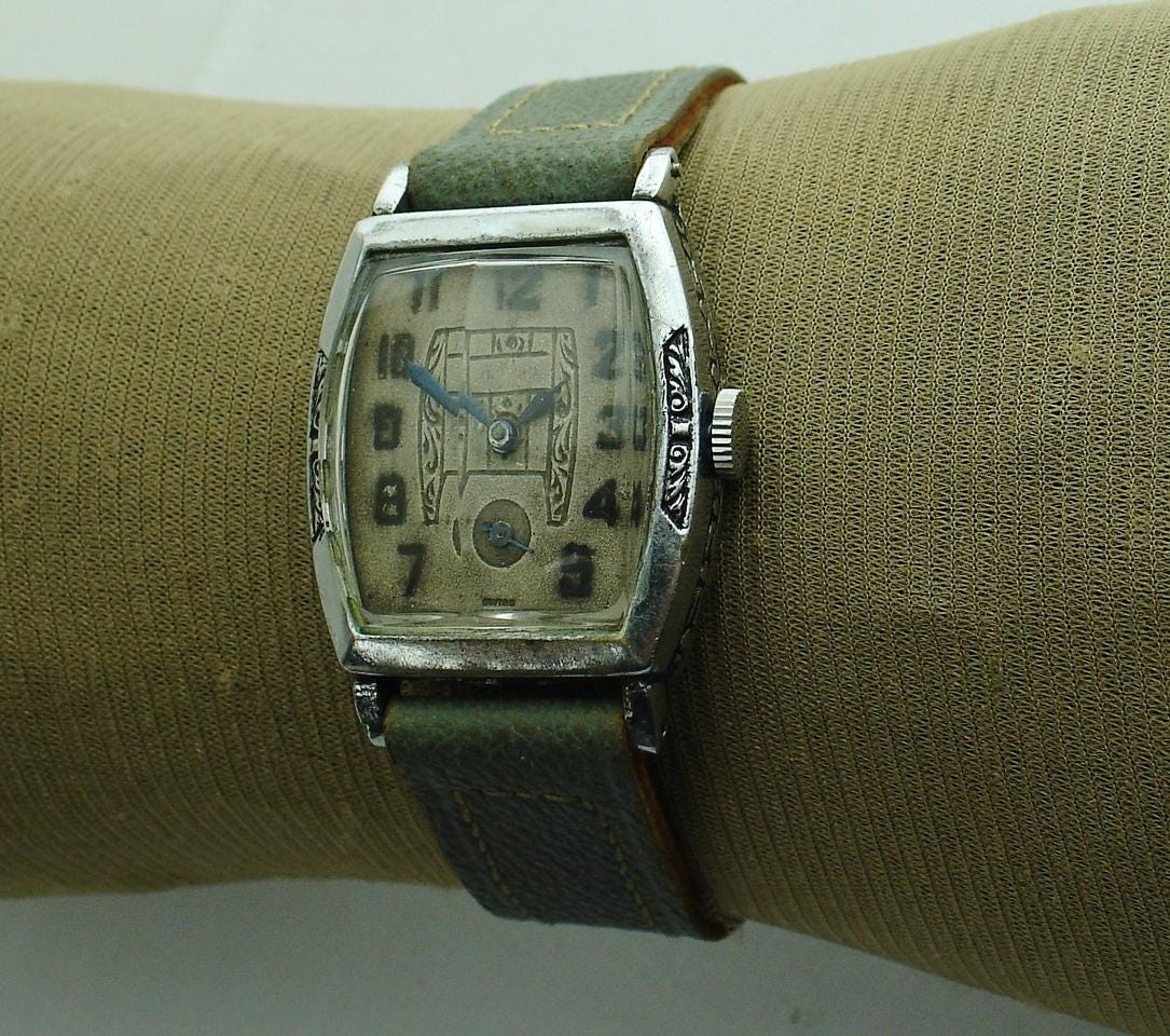 Bracelet Vintage Pour Montre Années 70 - Neuf De Stock, Largeur 20mm, Argenté Unisexe