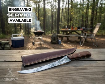 13" Fishing Fillet Custom Handmade Stainless Steel Fillet Knife Gift For Husband Personalized Gift For Mother Gift For Friend Christmas Gift