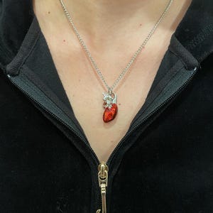 Skull Sword Necklace, Ribcage Necklace, Heart and Wings, Skeleton ...