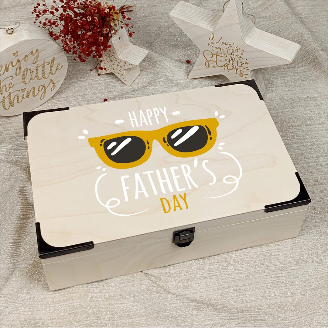 Celebrate Dad With a Custom Wooden Box Thoughtful Fathers Day Gift ...