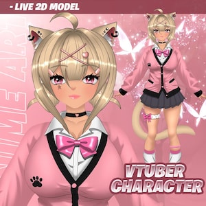 Fully Rigged Premade Live2D | VTuber Model | for VTube Studio | Vtuber | vtuber models | live2d | Pngtuber | Vtuber assets | ready to use