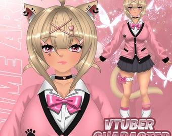 Fully Rigged Premade Live2D | VTuber Model | for VTube Studio | Vtuber | vtuber models | live2d | Pngtuber | Vtuber assets | ready to use