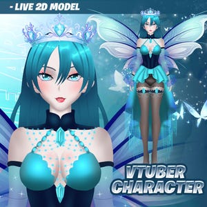 Fully Rigged premade vtuber mode | vtuber model | live2d | live2d vtuber | Live2d model | vtuber model female | vtuber assets | ready to use