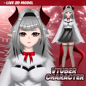 Fully Rigged premade vtuber model | vtuber model | live2d | vtuber | Live2d model | vtuber commisssion | vtuber model premade | ready to use