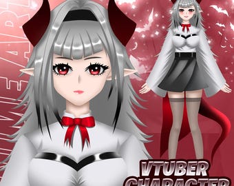 Fully Rigged premade vtuber model | vtuber model | live2d | vtuber | Live2d model | vtuber commisssion | vtuber model premade | ready to use