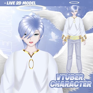 Fully Rigged Premade | live2d | vtuber model | vtuber male | vtuber | premade model | male vtuber model | Live2d model | ready to use