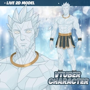 Fully Rigged Premade Live2D Fullbody VTuber Model for VTube Studio | Vtuber model male | vtuber commission | Vtuber Ready to use on stream