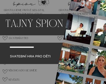 Wedding Spy Game: Photo Scavenger Hunt, Fun Wedding Activity (PDF Downloadable)