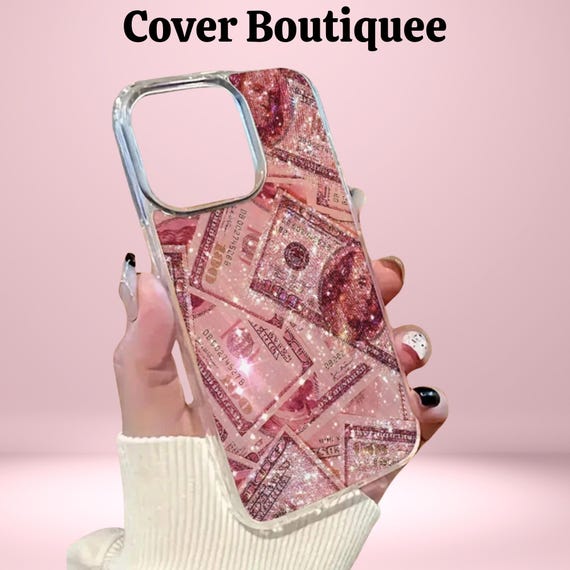 Sparkle Pink Money iPhone Case: Glitter Dollar Bill Design, Shockproof TPU  Cover - Etsy