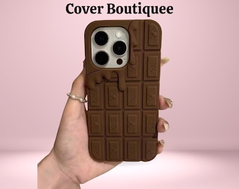 3D Chocolate Bar Phone Case – Silicone Protective Cover iPhone